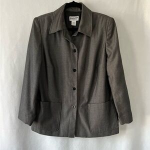 Pendleton size 14W Black/White Stripe Blazer